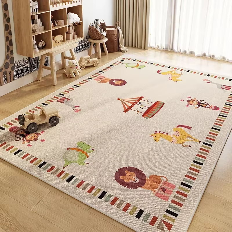 Tapis de chambre d'enfants salon étude jouet zone de lecture bébé ramper