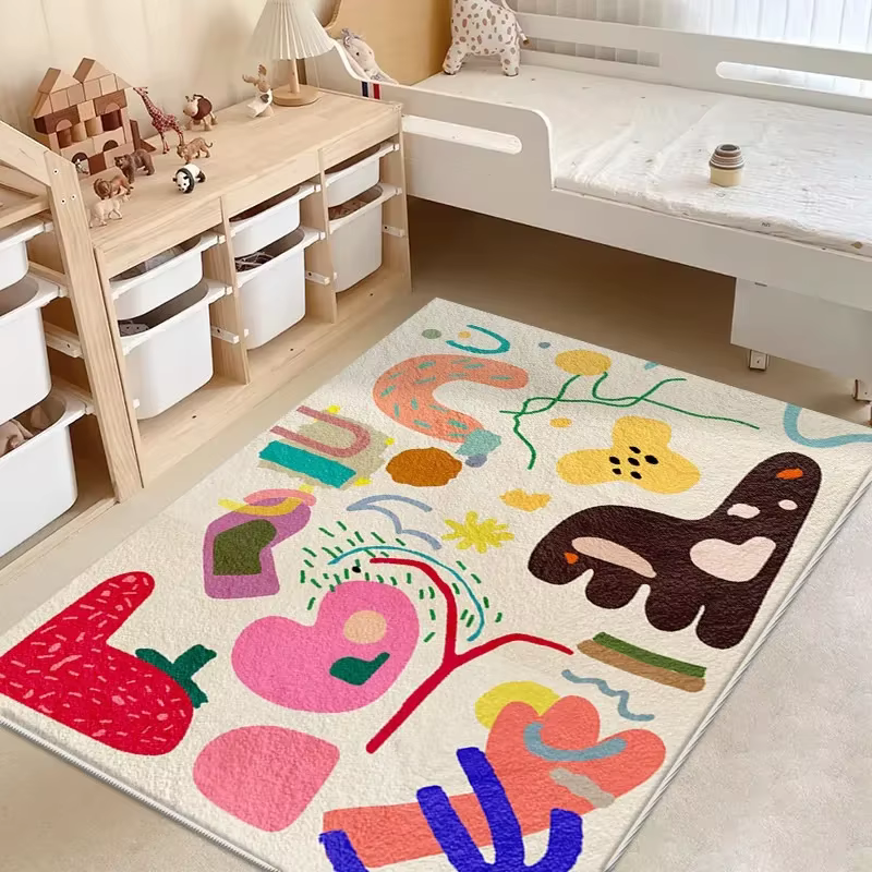Tapis nordique pour chambre d'enfant