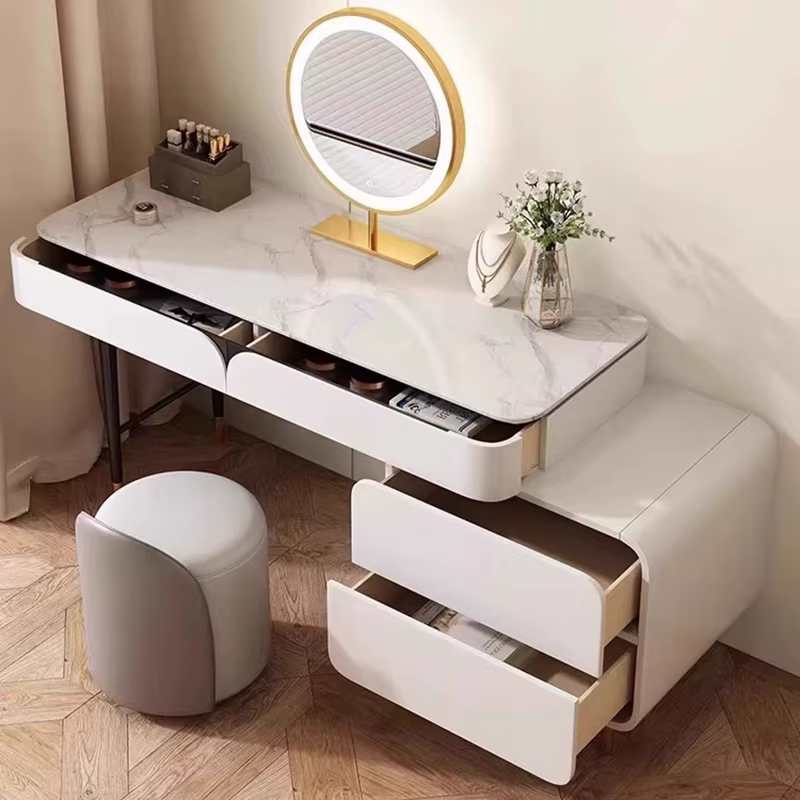 Chambre à coucher luxe vanité Table tiroir élégant maison maquillage vanité Table filles multifonctionnel Comoda Pra Quarto commodes