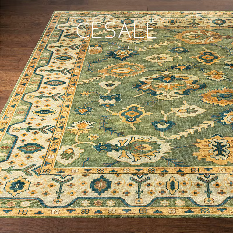 Tapis de salon rétro