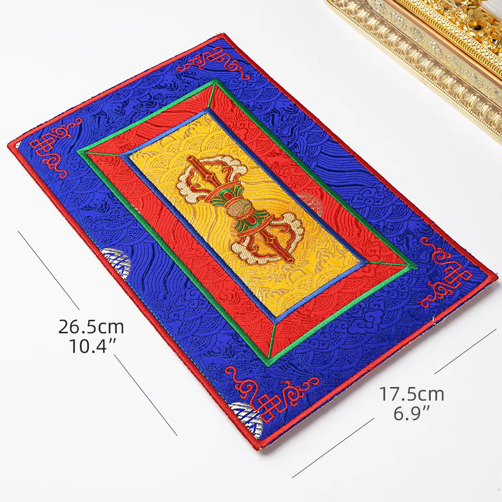 Tapis de Table décoration de la maison broderie bouddhiste tibétain Tangka tissé isolation thermique antidérapant