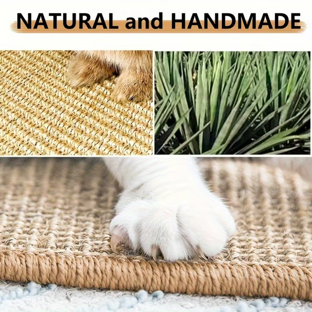 Tapis à mâcher et à gratter pour lapin – Coussin antidérapant en fibre naturelle | Sous-vêtements en cage et soins des