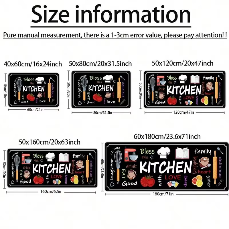 Tapis de cuisine VIKAMA antidérapant