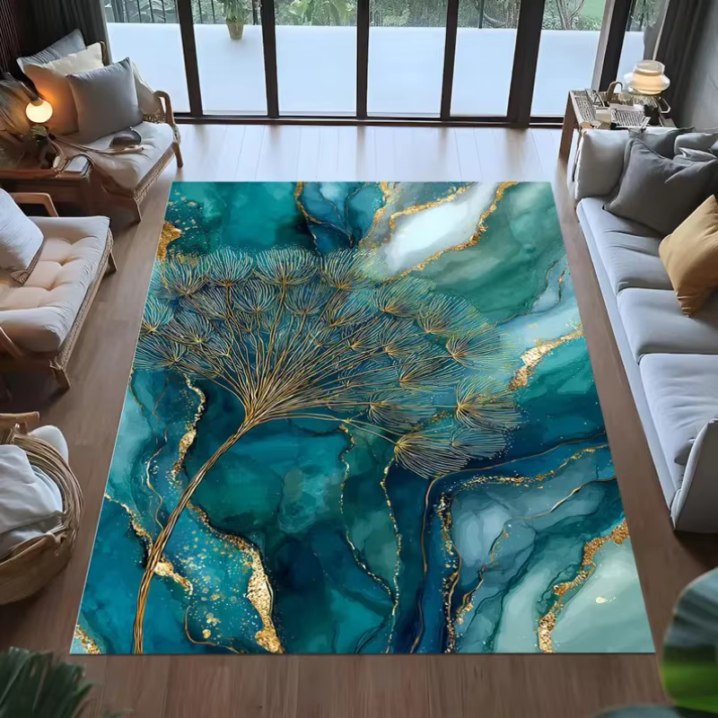 Tapis à motif de marbre