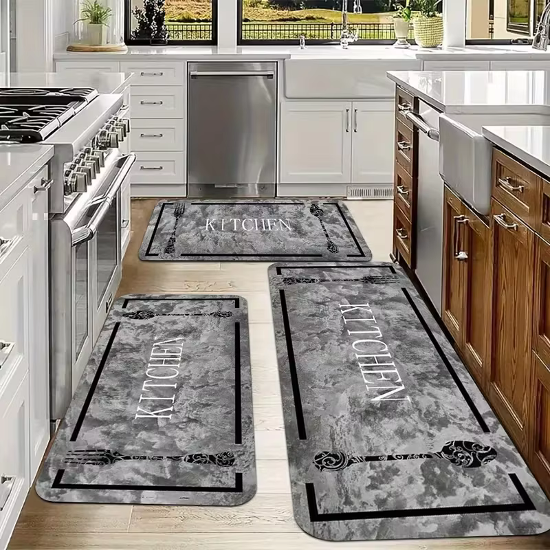 Ensemble de tapis de cuisine moderne
