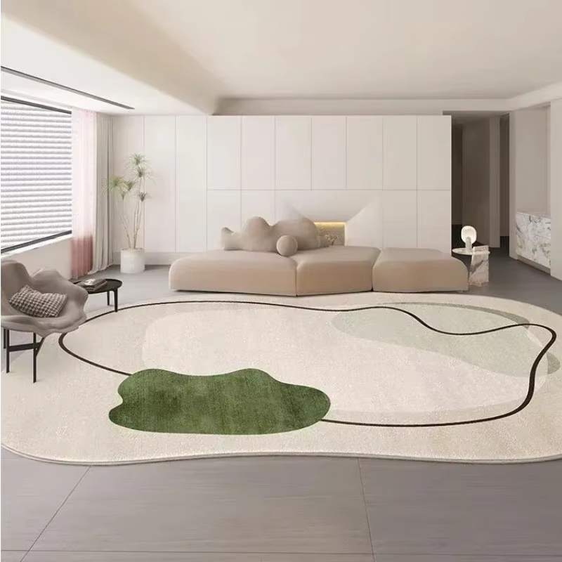 Tapis en peluche moelleux doux pour salon