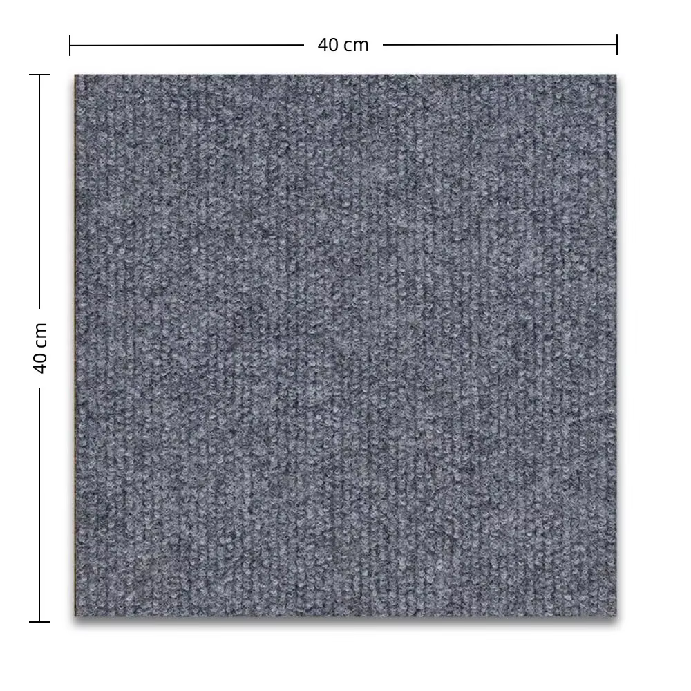 Dalles de moquette autocollantes antidérapantes 40x40cm – Tapis de sol souple à peler et coller