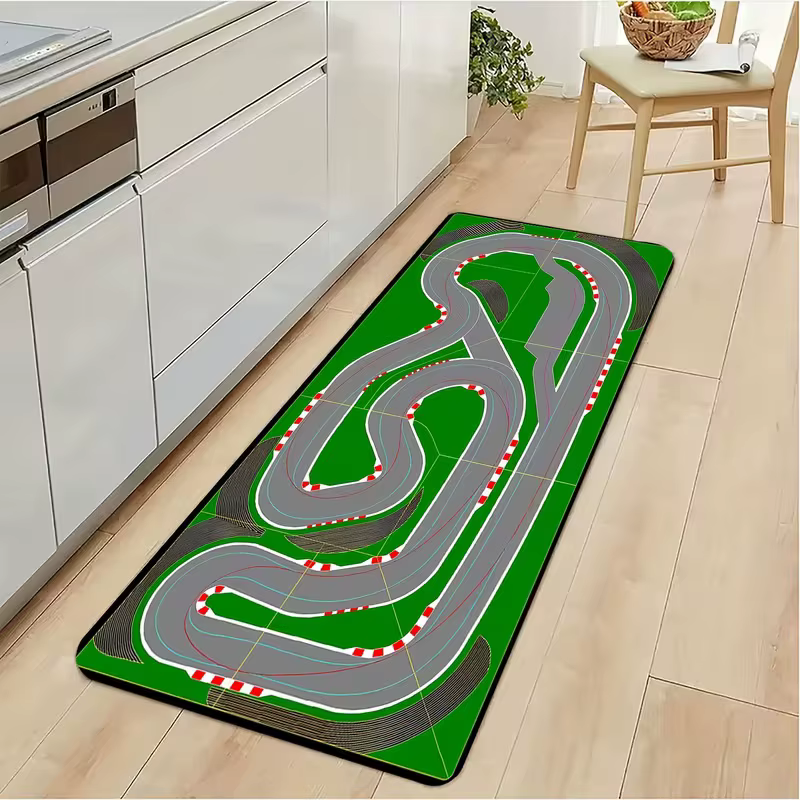 Tapis de sol Piste de course et Circulation urbaine, Décoration intérieure