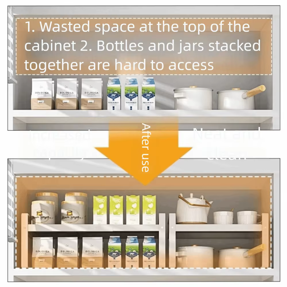 Organisateur de cuisine superposable et réglable
