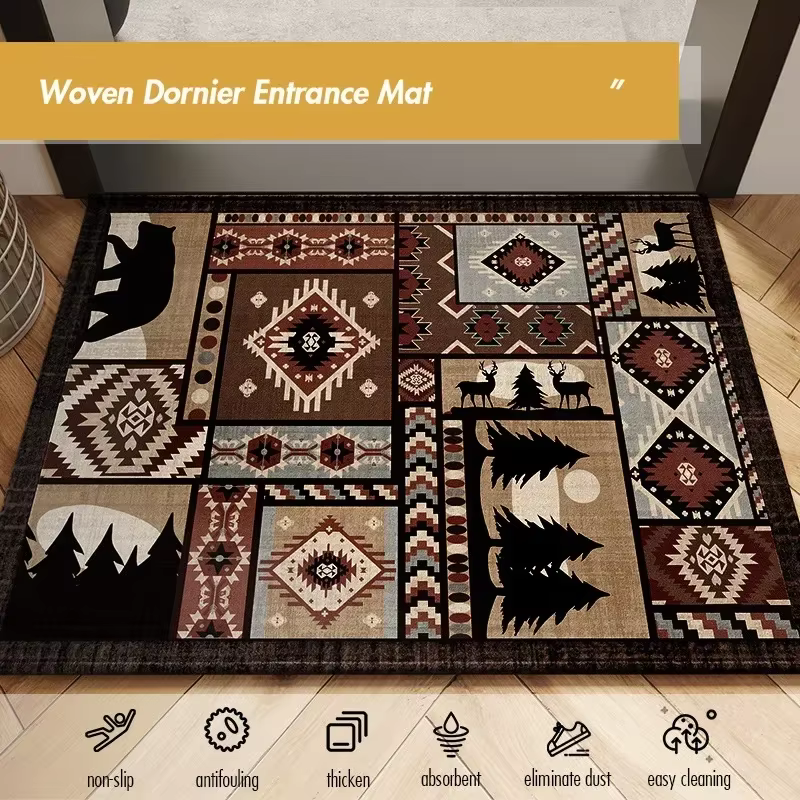 Tapis d'entrée de porte de style européen classique