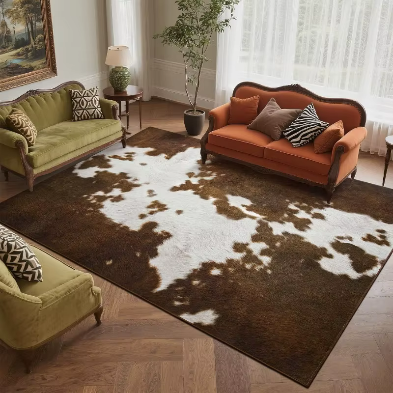 Tapis imprimé léopard antidérapant