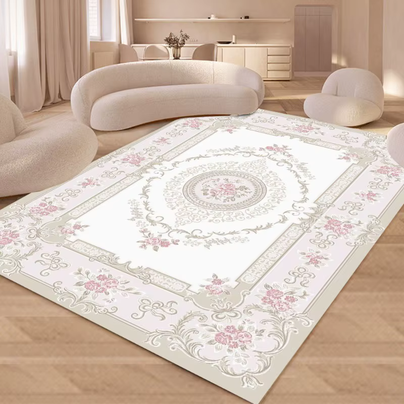 Tapis d'art de luxe Rose Européenne