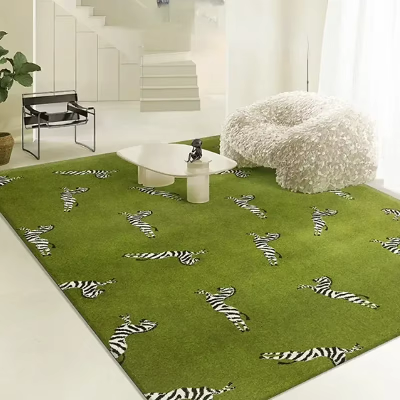 Tapis Léopard de Grande Surface, observateur et Luxueux, Décoration de Maison, Tables Basses, Polymères en Peluche, Chambre à Coucher, Lea Security оBUY ер Tapis