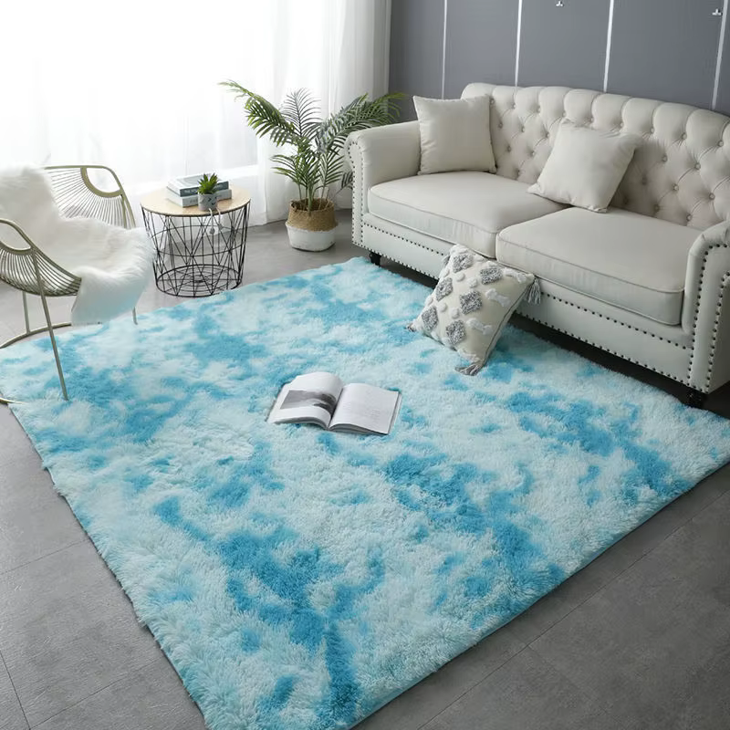 Tapis de grande taille en peluche lea pour salon
