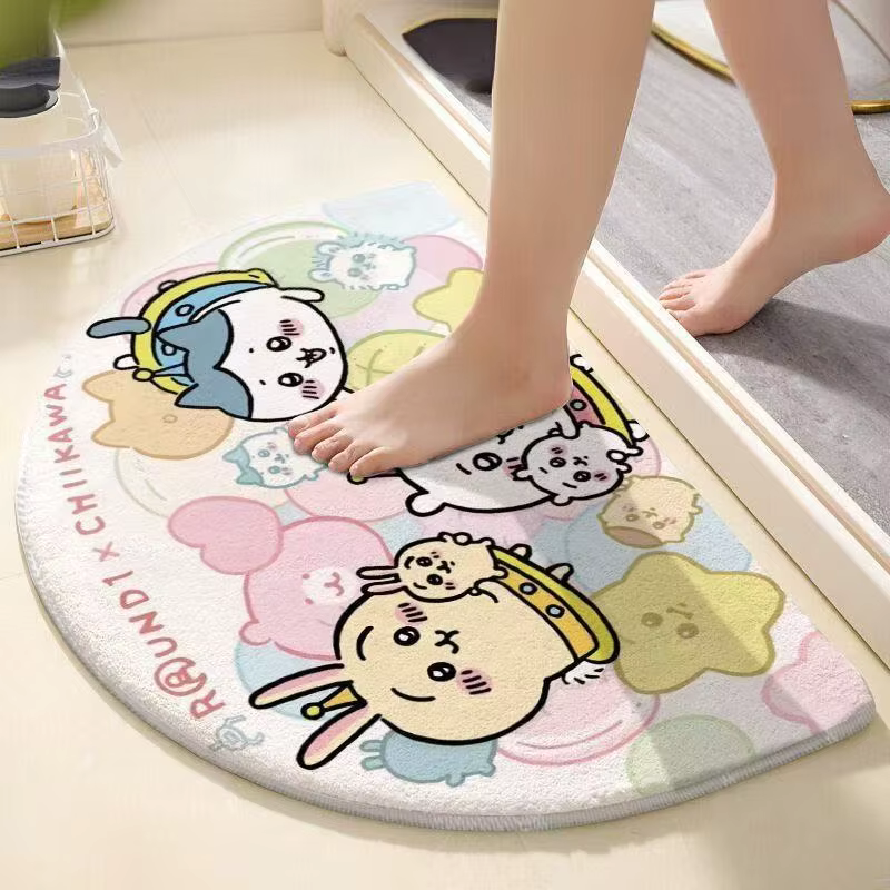 Tapis de bain semi-circulaire Chiikawa