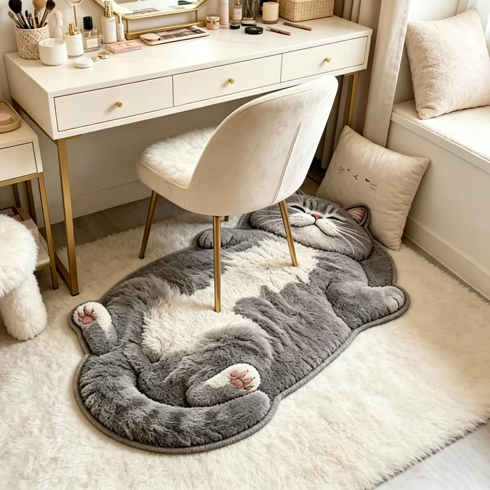 Tapis Adorable en Forme de Chat