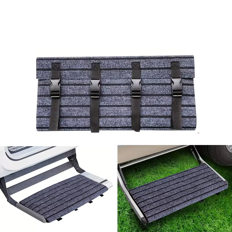 Paillasson d'extérieur pour caravane, tapis d'escalier pour camping-car, robuste et antidérapant, accessoires de remplacement pour voyage et Camping