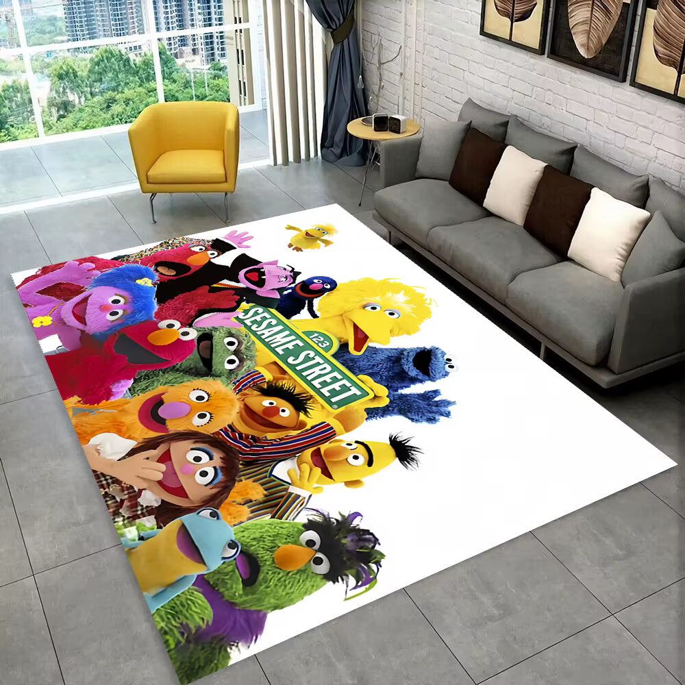 S-sésame Street TV tapis de dessin animé mignon pour chambre salon canapé paillasson de maison décor