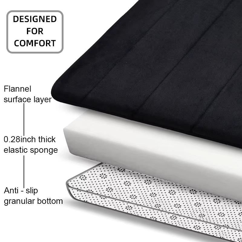 1 couverture de bain en mousse à mémoire de forme