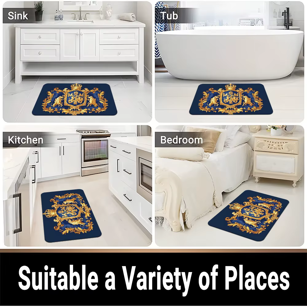 Tapis Royal Crest en velours flanelle imprimé