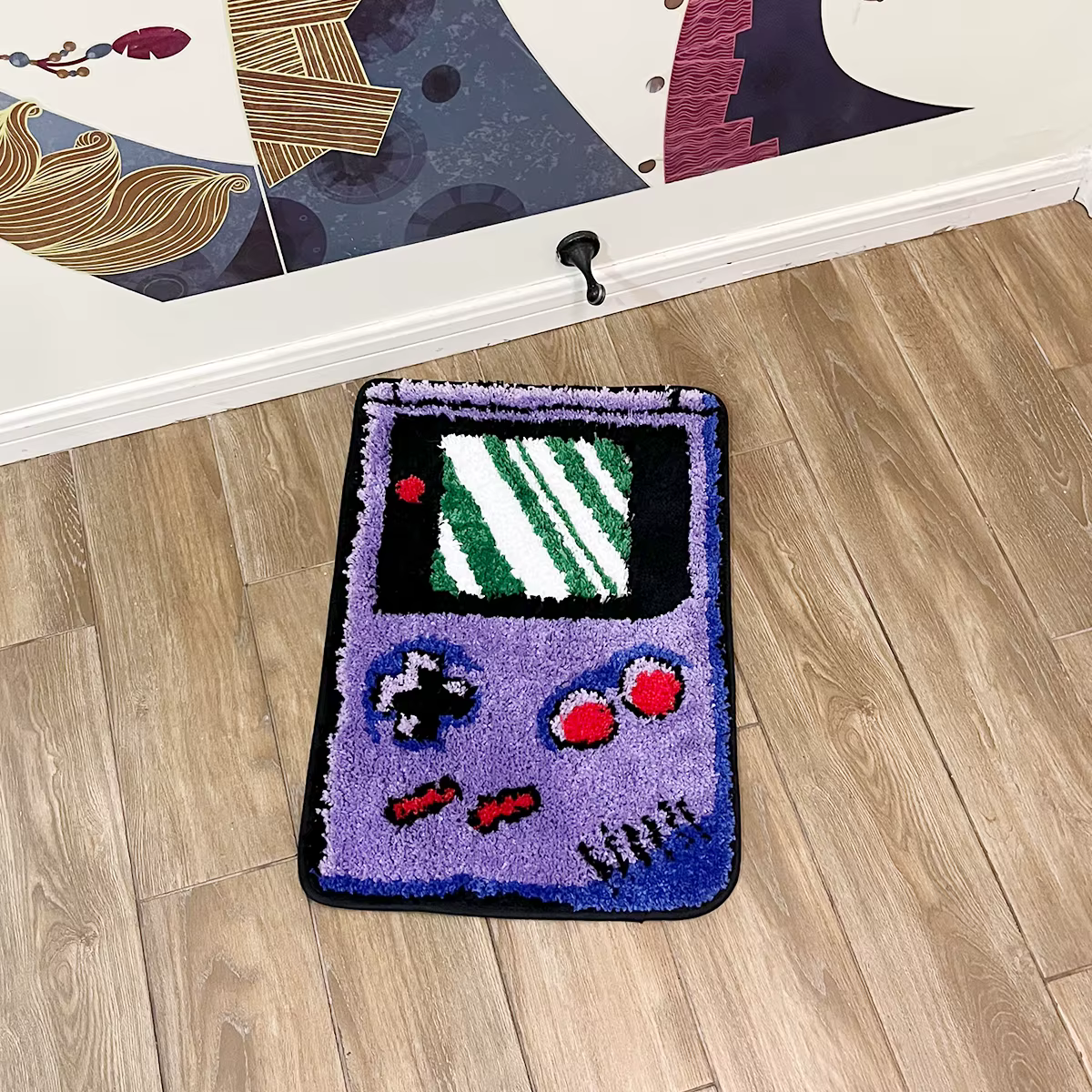 Tapis touffeté pour Console de jeux violette