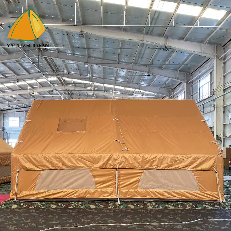 Tente de camping gonflable pour 4 personnes - Tente pneumatique d'extérieur