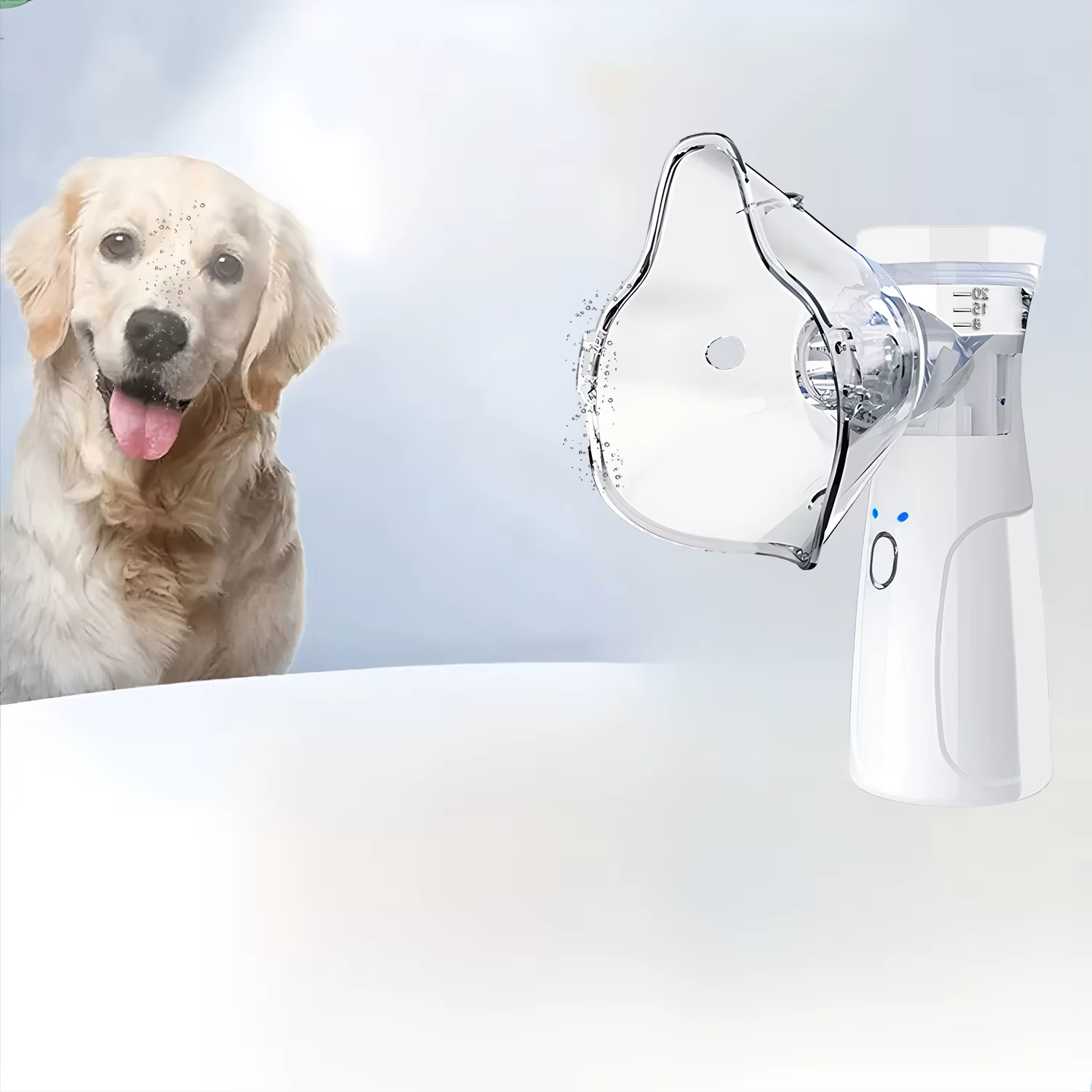 Chambre d'aérosol vétérinaire pour animaux, dispositifs d'inhalation pour l'asthme des animaux de compagnie, dispositifs d'intercalation pour chats et chiens, nébuliseur