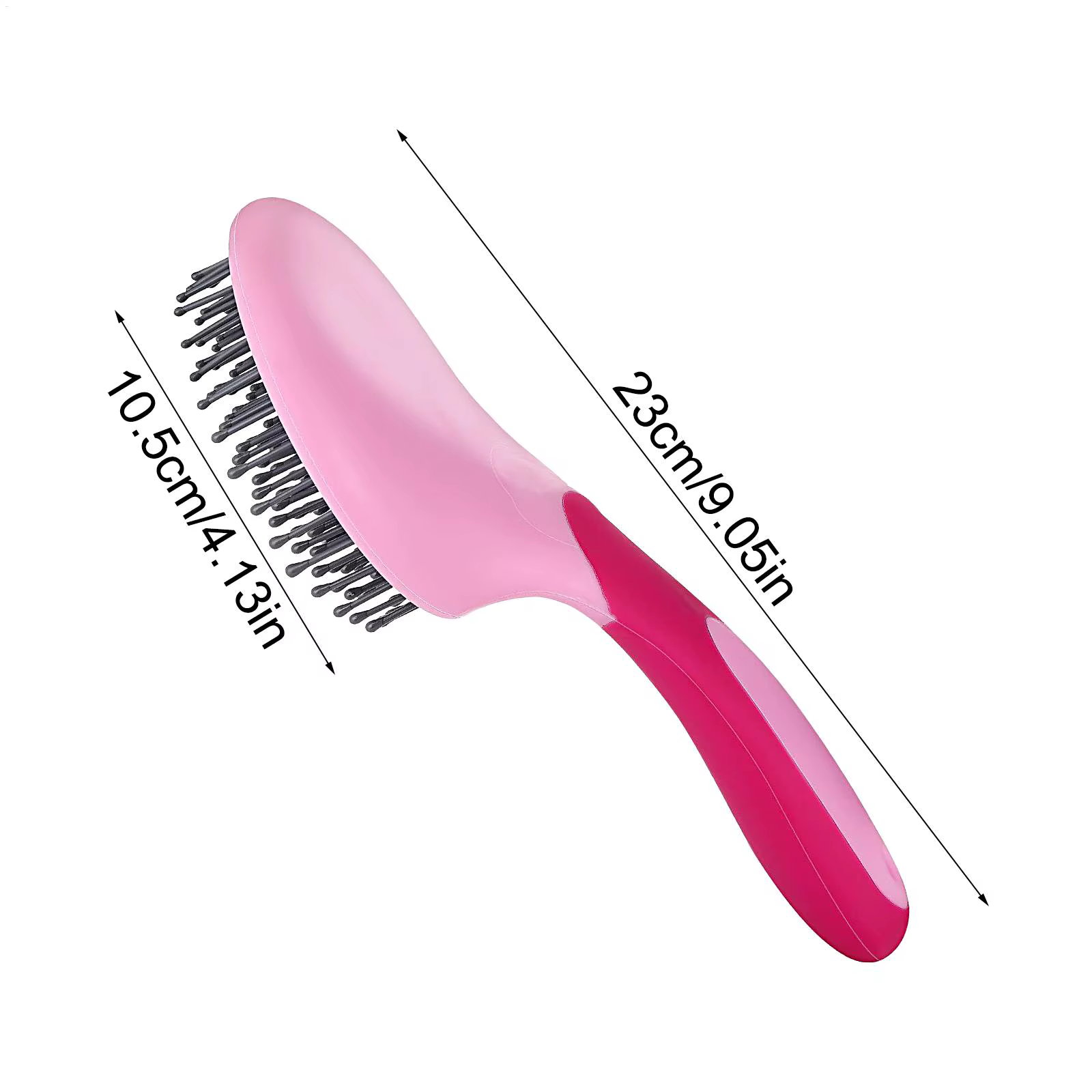 Brosse à queue de cheval, brosse à crinière et à queue, brosses de toilettage pour chevaux avec poignée ergonomique, facile à utiliser, brosse de massage pour chevaux, brosse à poils de cheval