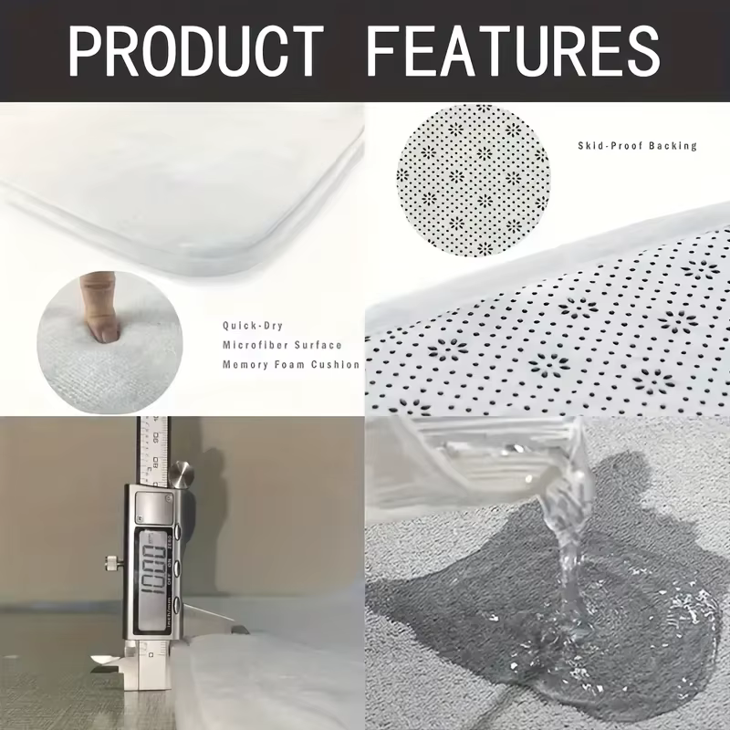 VIKAMA Tapis de bienvenue antidérapant et lavable avec motif de teckel de dessin animé pour la cuisine