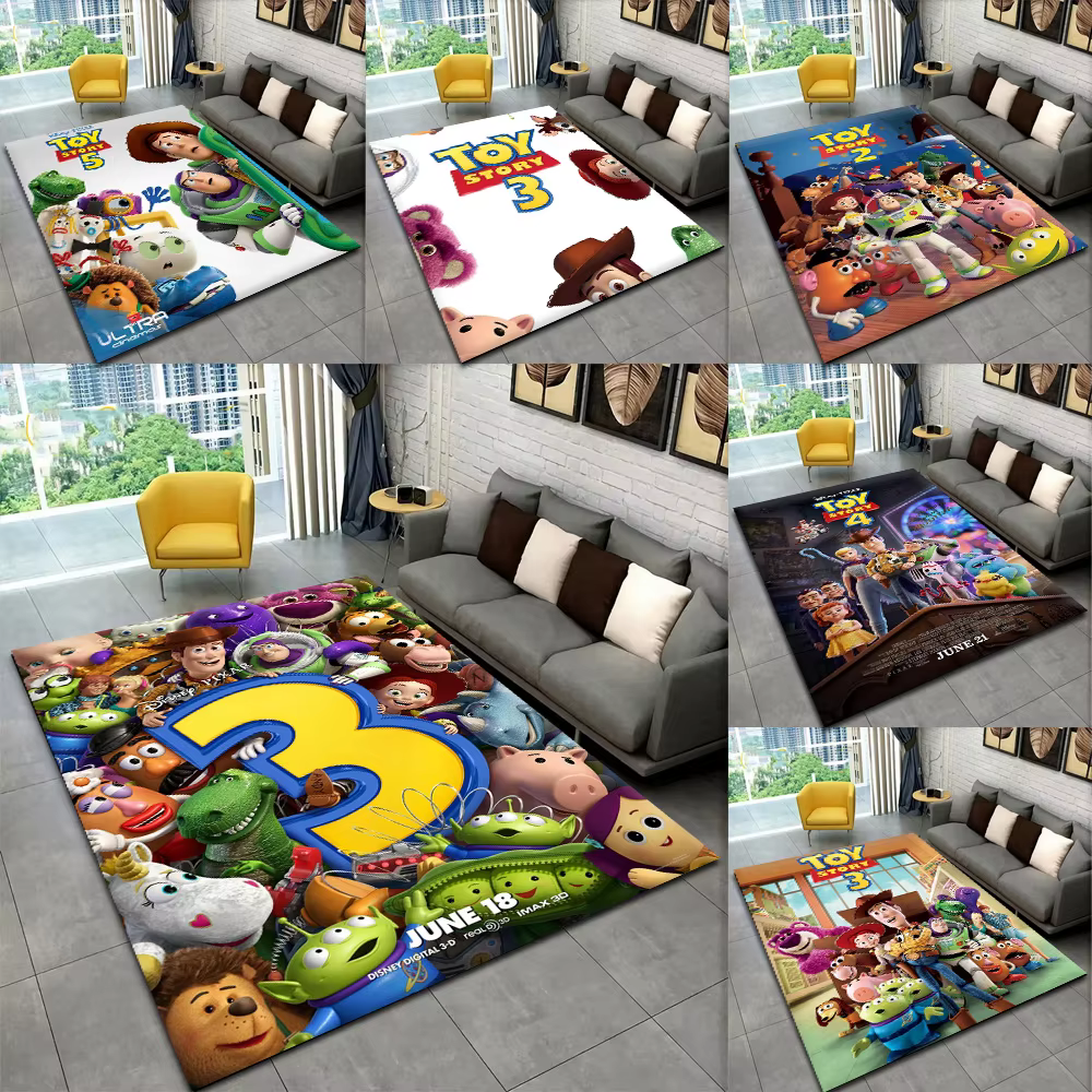 Tapis populaire de dessin animé T-Toy S-Story 3 pour chambre à coucher