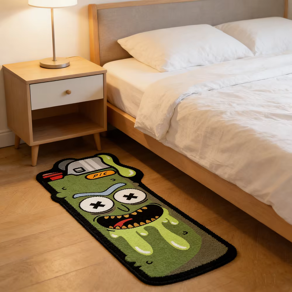 Tapis tendance en forme de briquet de dessin animé