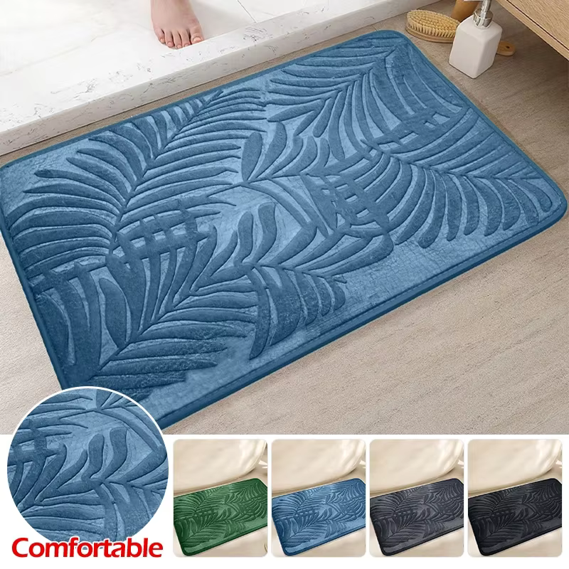 Tapis de salle de bain absorbant et antidérapant