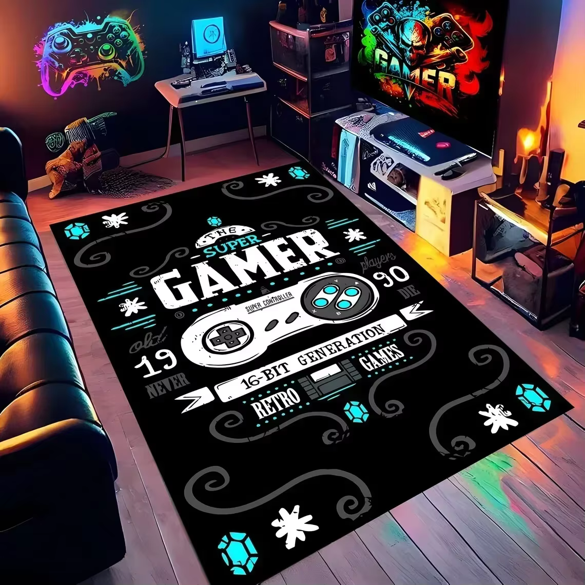 Tapis de jeu pour chambre de garçon