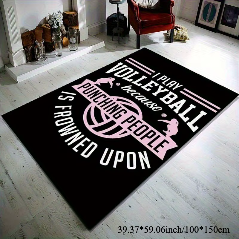 Tapis de volley-ball adapté à la chambre à coucher