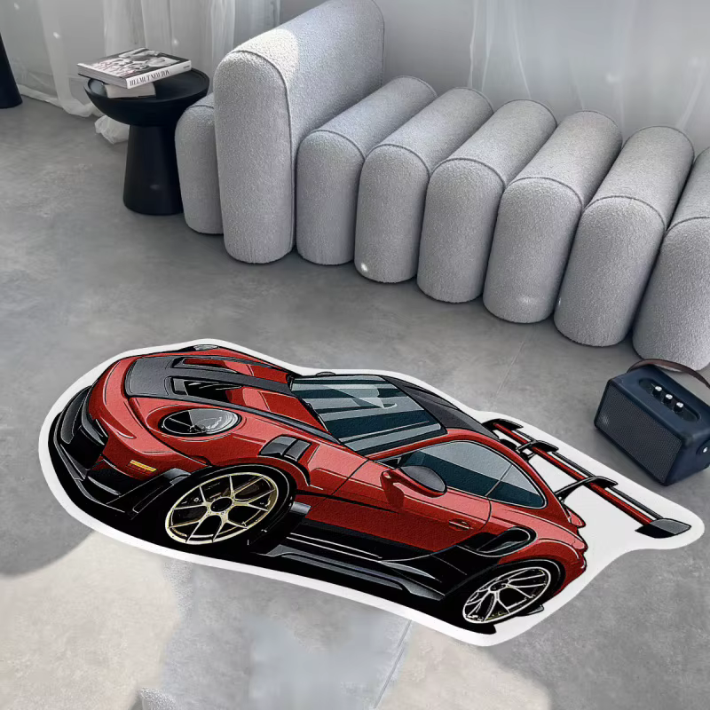 Tapis imprimé automobile moderne VIKAMA