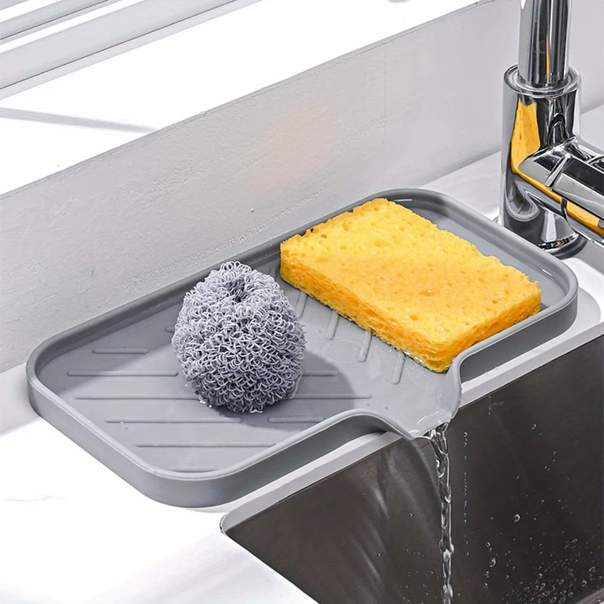 Plateau d'évier en Silicone avec vidange