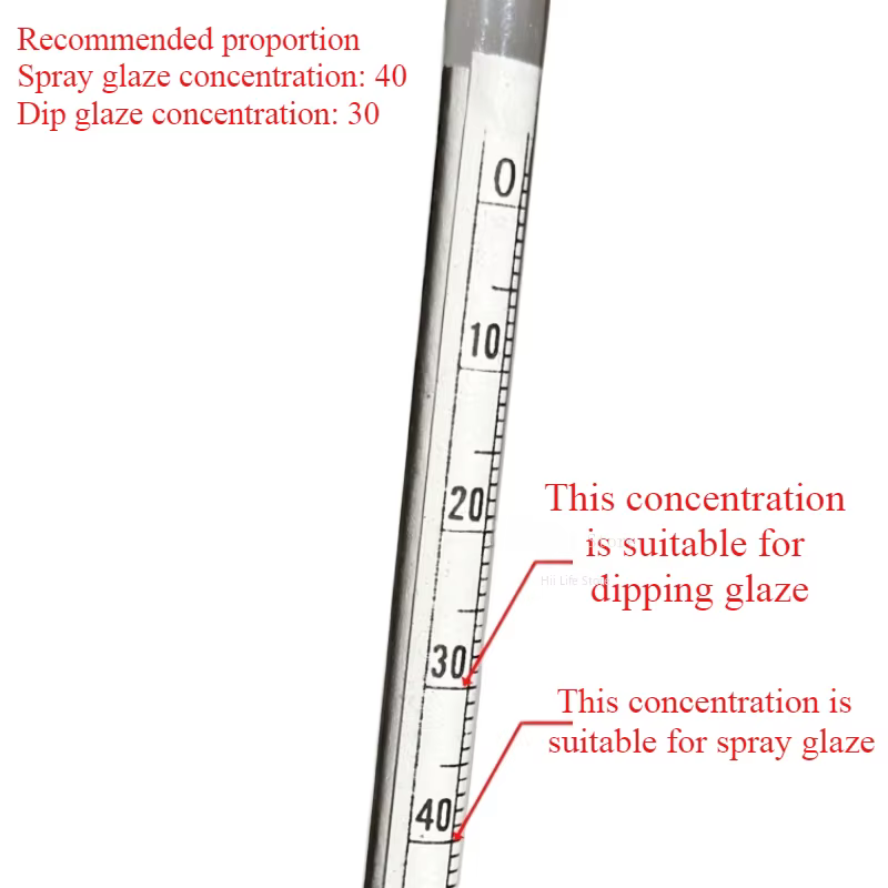 Hydromètre de glaçure de boue en céramique, outils de mesure de glaçure de haute précision, bricolage créatif, poterie de marijuana, artisanat exécutif