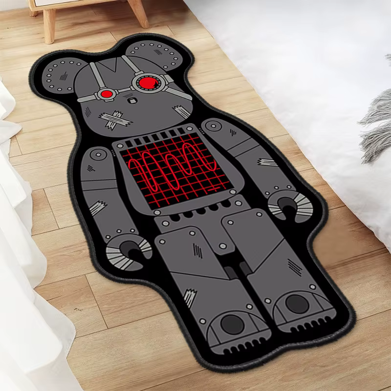 Tapis oursbricks de dessin animé irrégulier