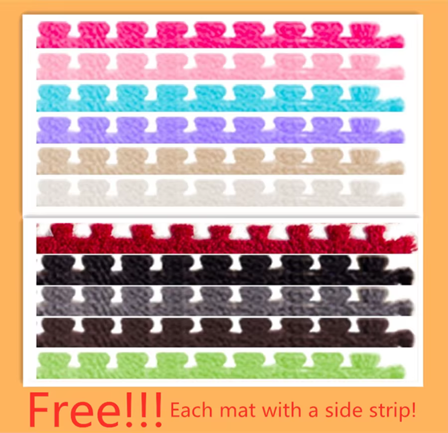 Tapis Shaggy Jigsaw DIY pour enfants