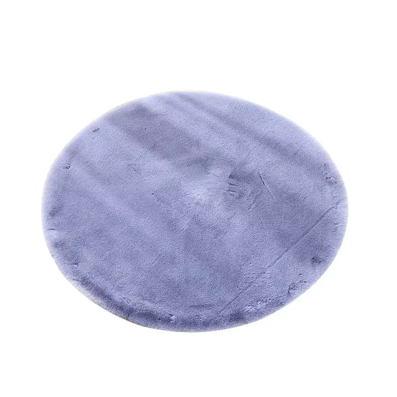 Tapis rond coloré Shaggy pour salon