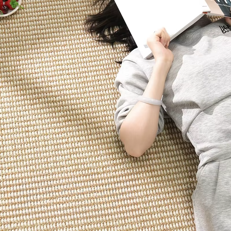 Tapis de salon en sisal japonais