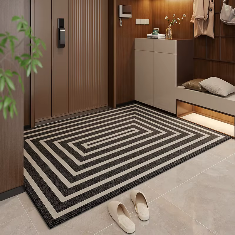 VIKAMA Tapis de couloir moderne à motifs géométriques
