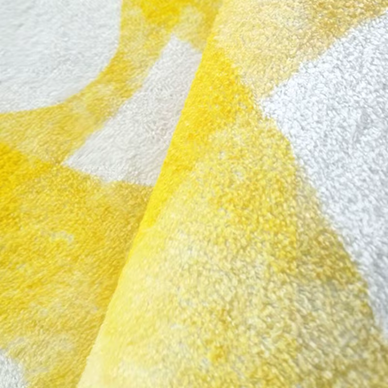 Tapis de décoration de chambre à coucher couleur Dopamine