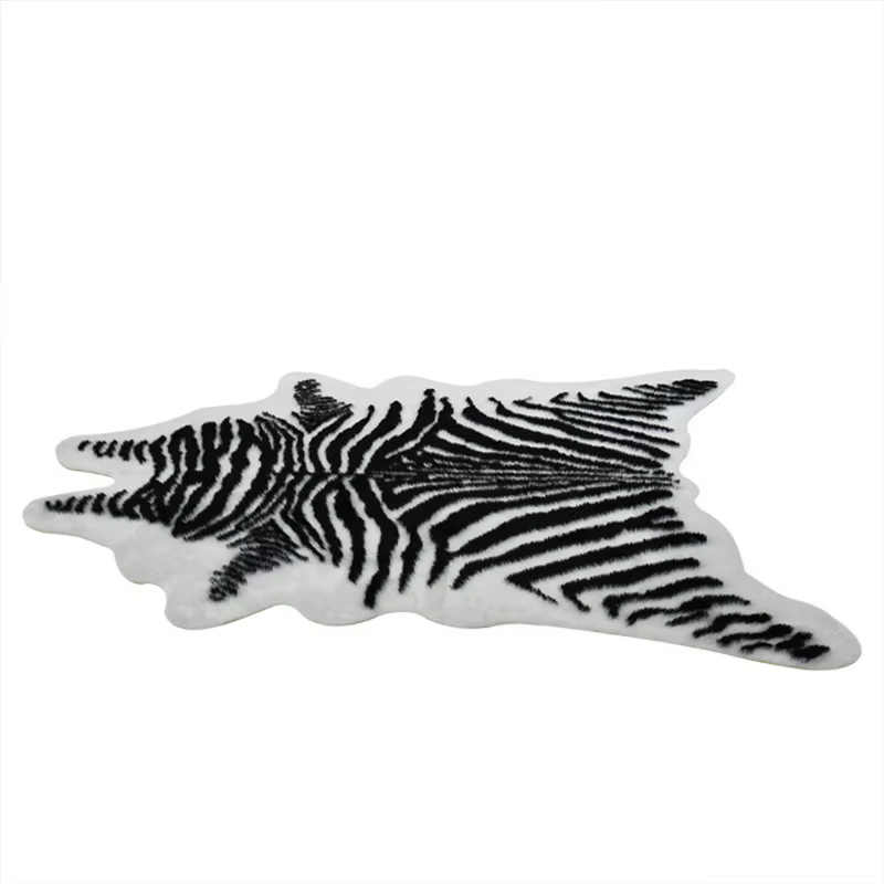 Tapis de vache en Faux fourrure douce de grande taille