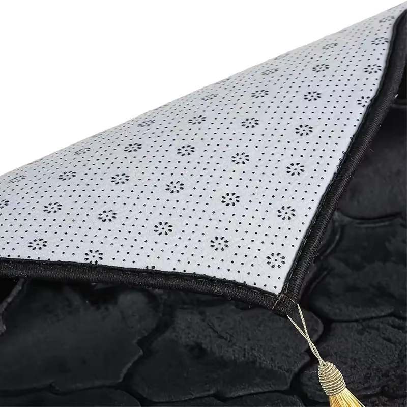 Tapis de prière épais avec glands