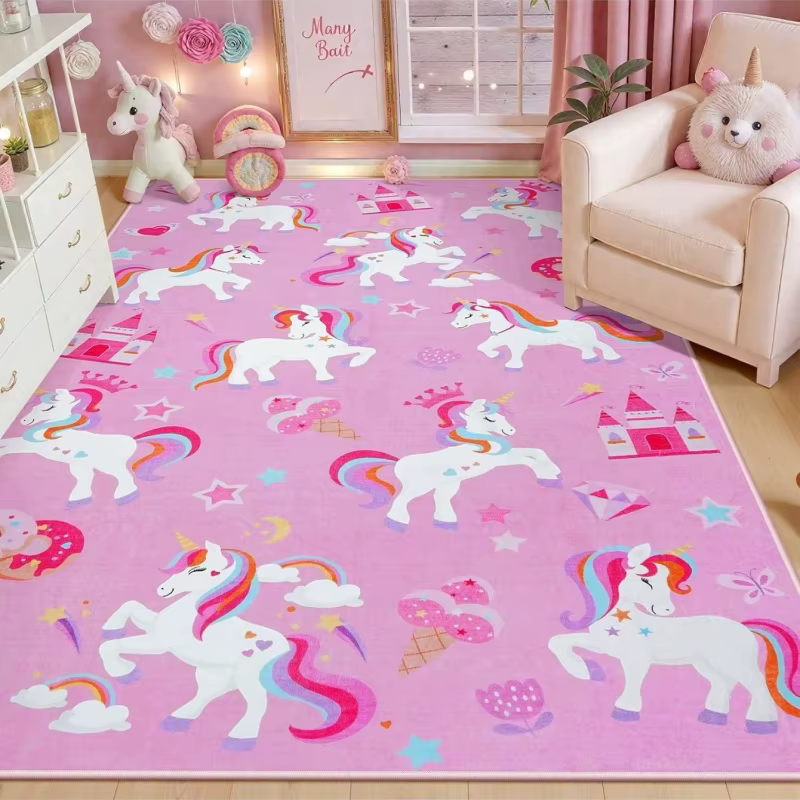 Tapis de sol antidérapant avec silhouette de famille d'ours rustiques de la forêt