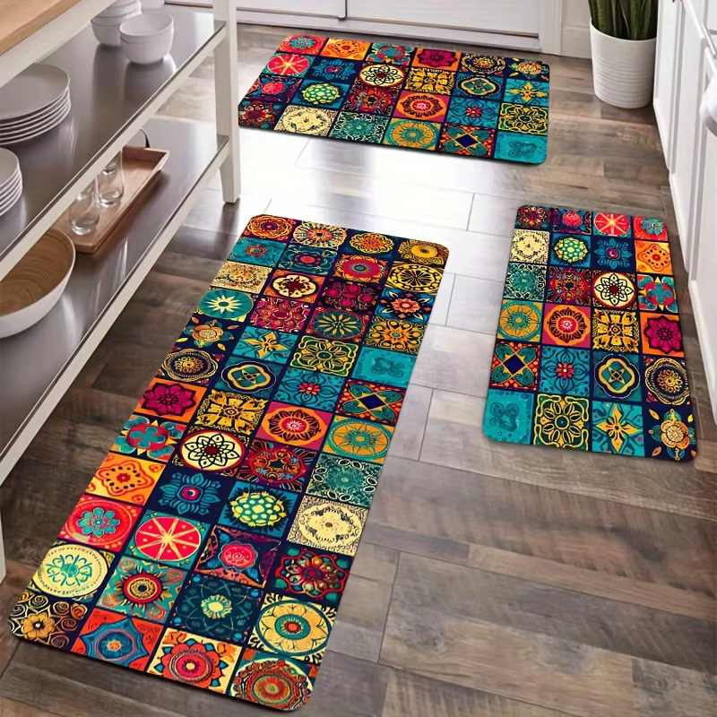 Tapis d'entrée bohème VIKAMA