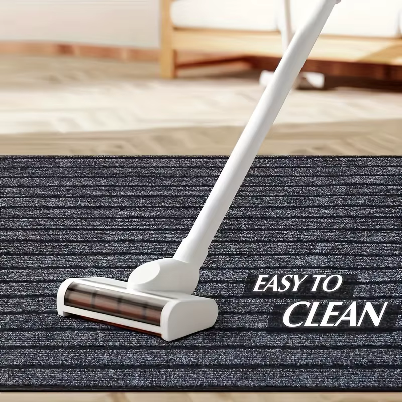 Les tapis rayés sont antidérapants et faciles à nettoyer