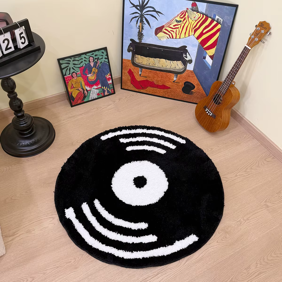 Tapis touffeté en vinyle créatif
