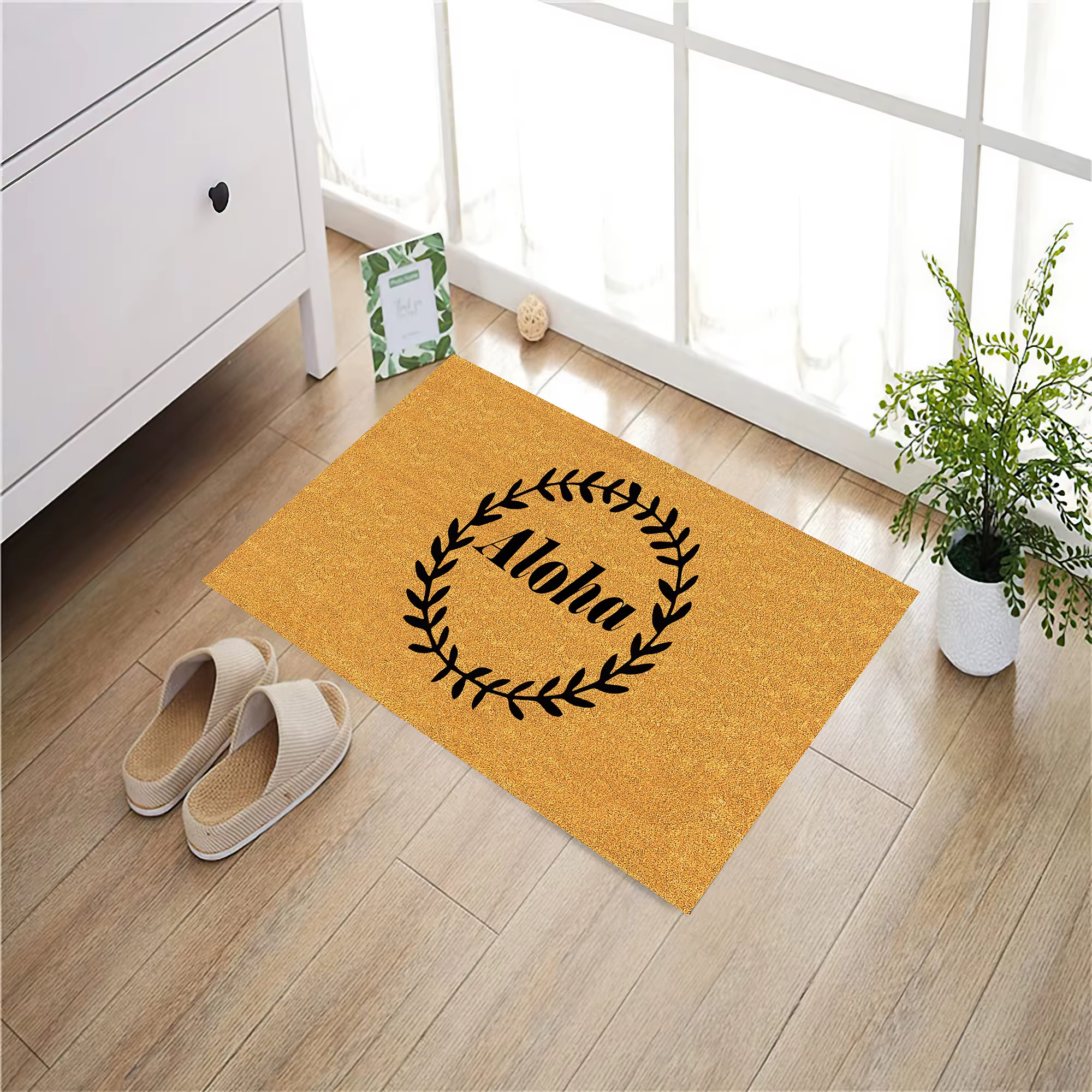 Aloha paillasson antidérapant support en caoutchouc entrée extérieure tapis de sol